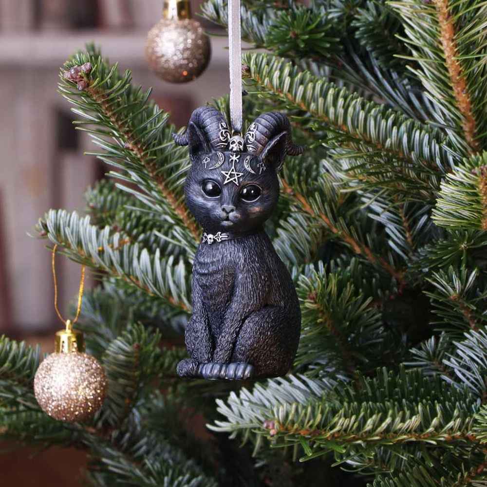 Nemesis Now - Pawzuph Hanging Ornament Weihnachtskugel - Schwarz